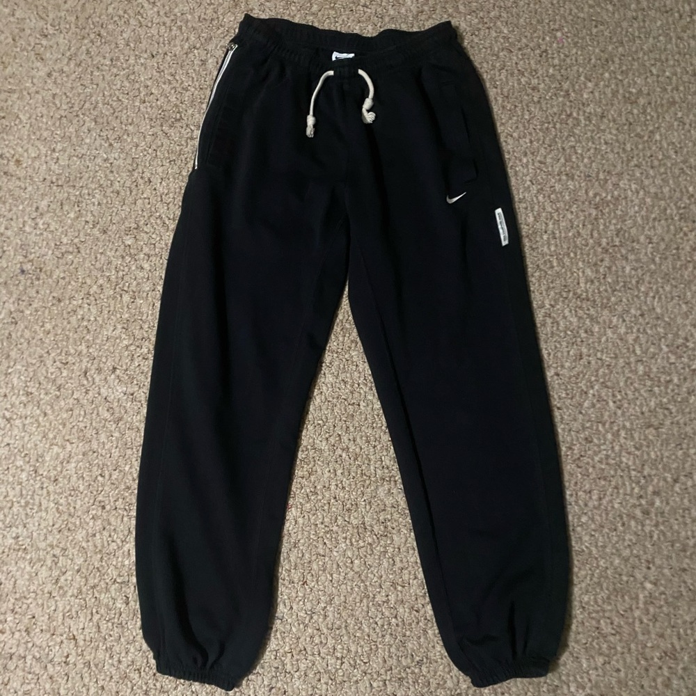 Nike Black Sweatpants with White Accents